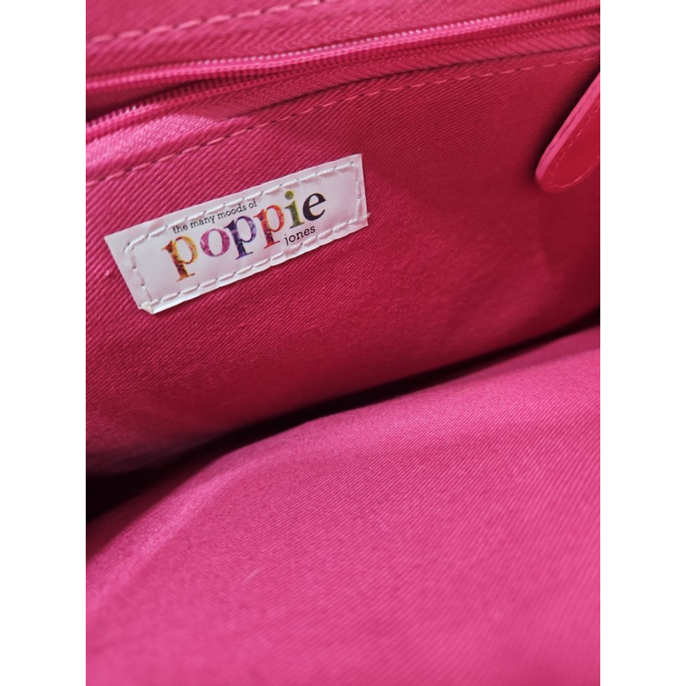 The Many Moods Of Poppie Jones Pink Rattan Chain Strap Purse or Clutch - Picture 8 of 9